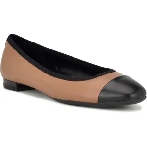 Ollin Womens Leather Ballet Flats