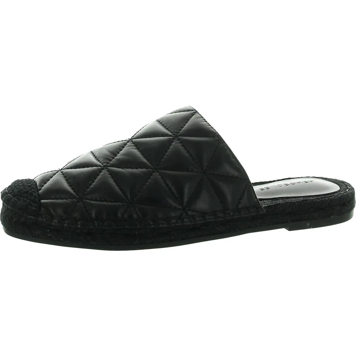 Olson Womens Quilted Faux Leather Mules