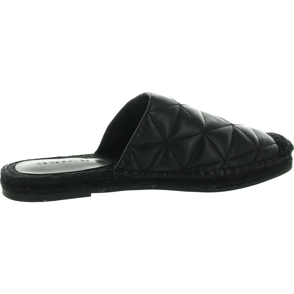 Olson Womens Quilted Faux Leather Mules