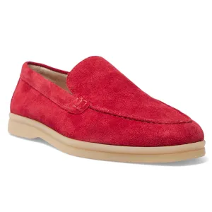 Orlando Loafer in Cherry Suede Leather