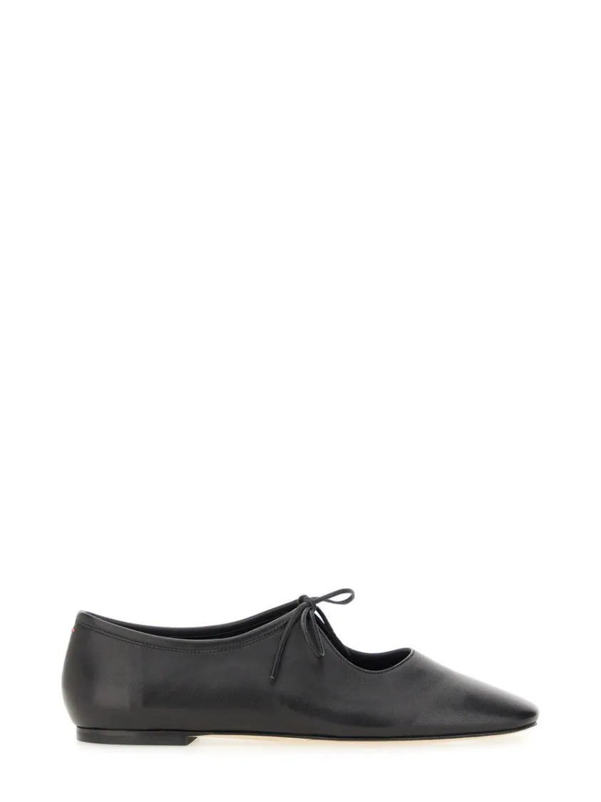 Pointed Toe Nappa Leather Flats