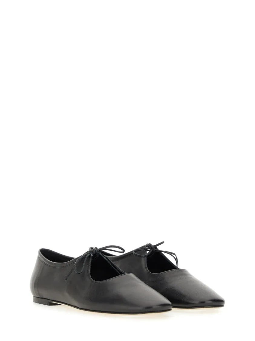 Pointed Toe Nappa Leather Flats