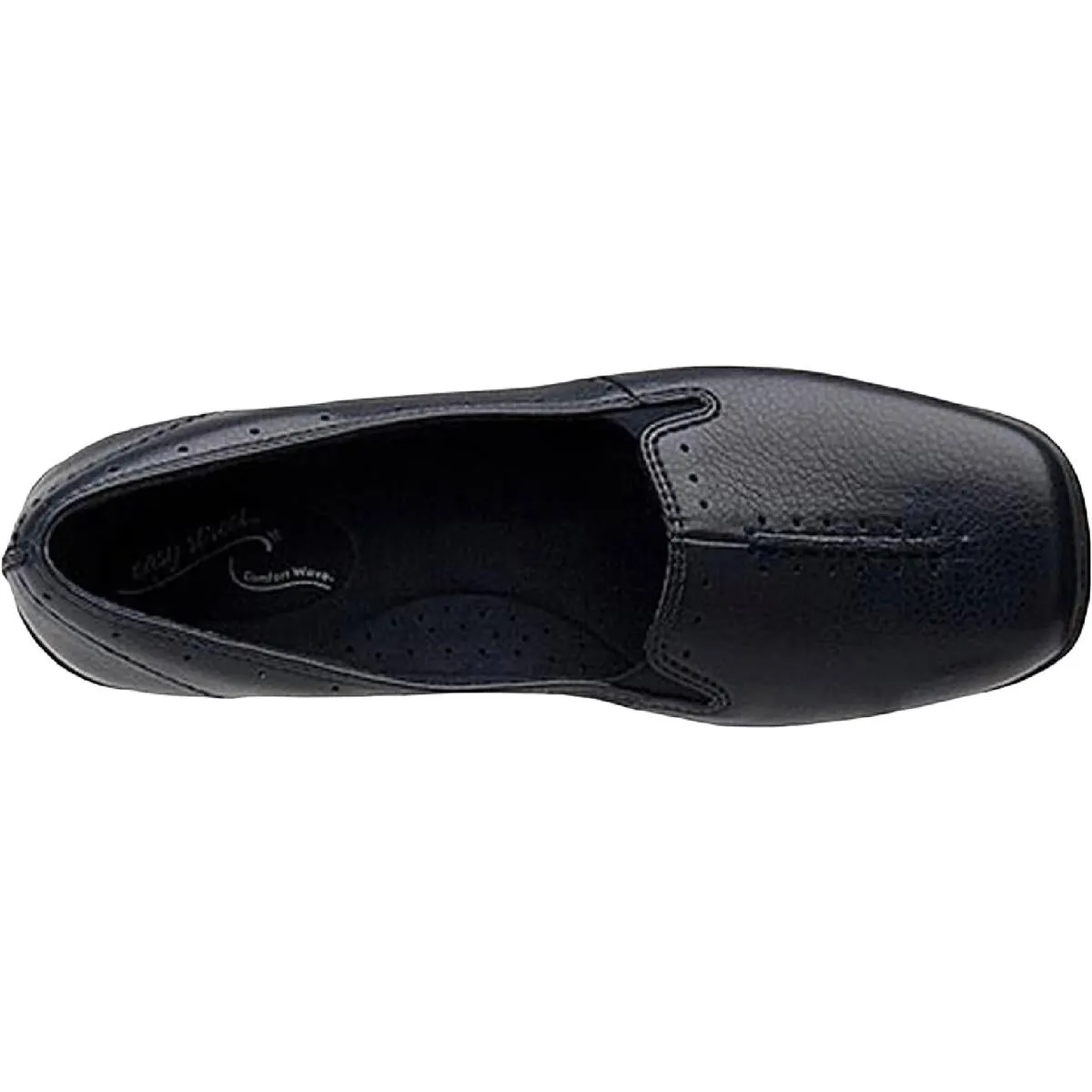PURPOSE Womens Faux Leather Square Toe Flats