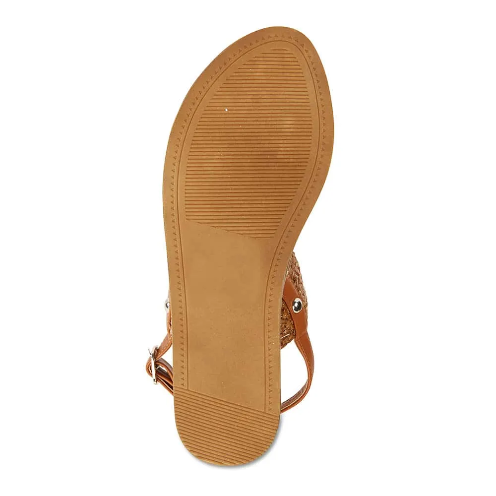 Racer Sandal in Tan Smooth Smooth