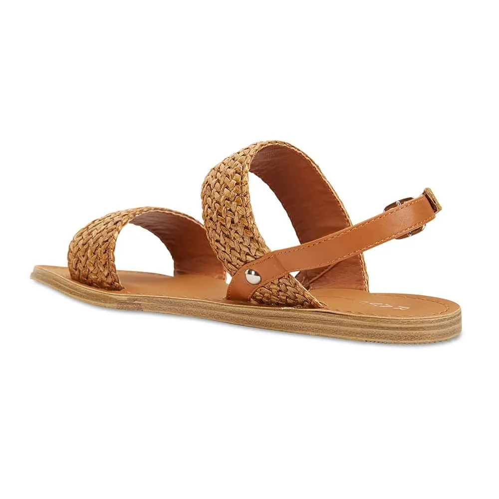 Racer Sandal in Tan Smooth Smooth