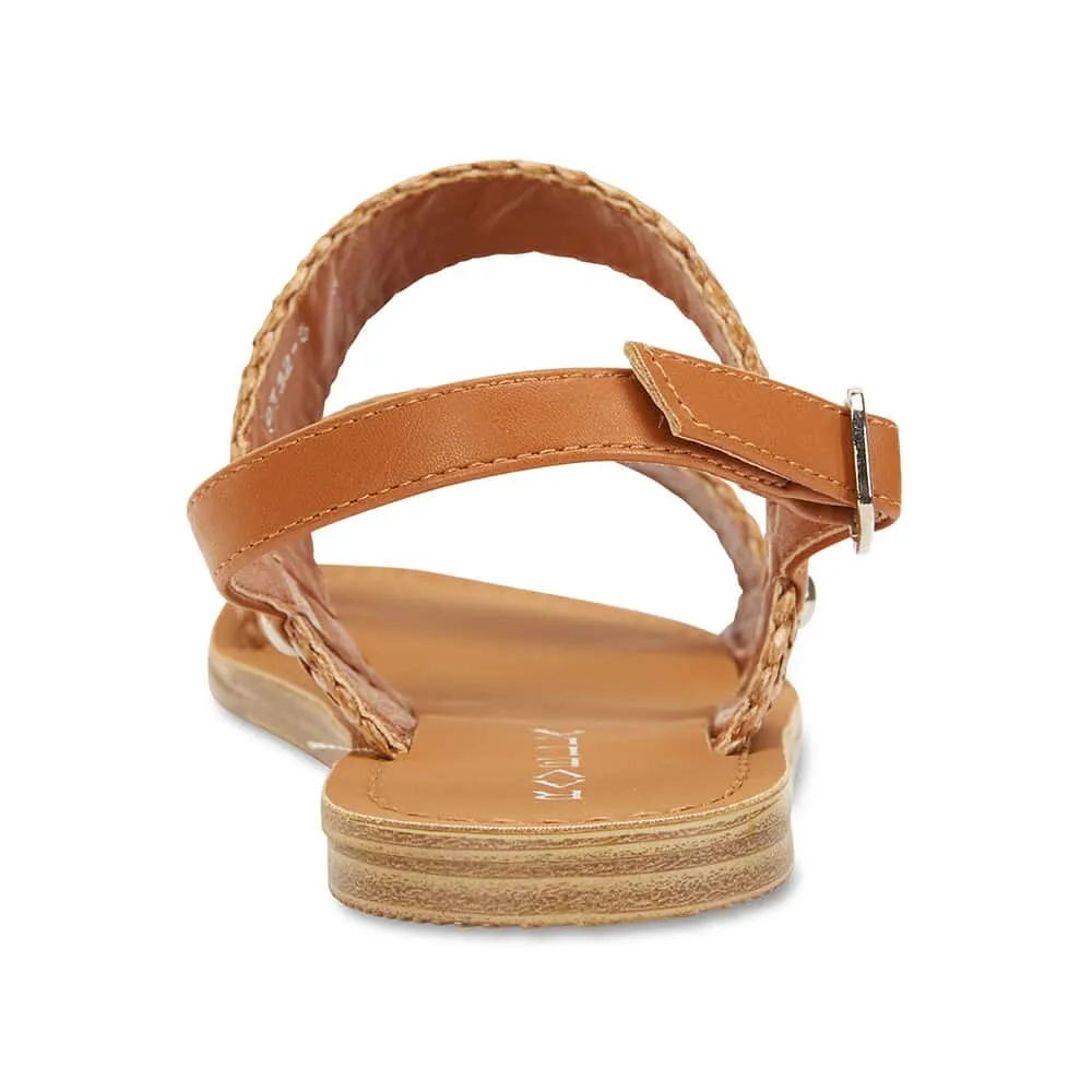 Racer Sandal in Tan Smooth Smooth