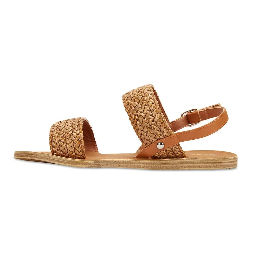 Racer Sandal in Tan Smooth Smooth