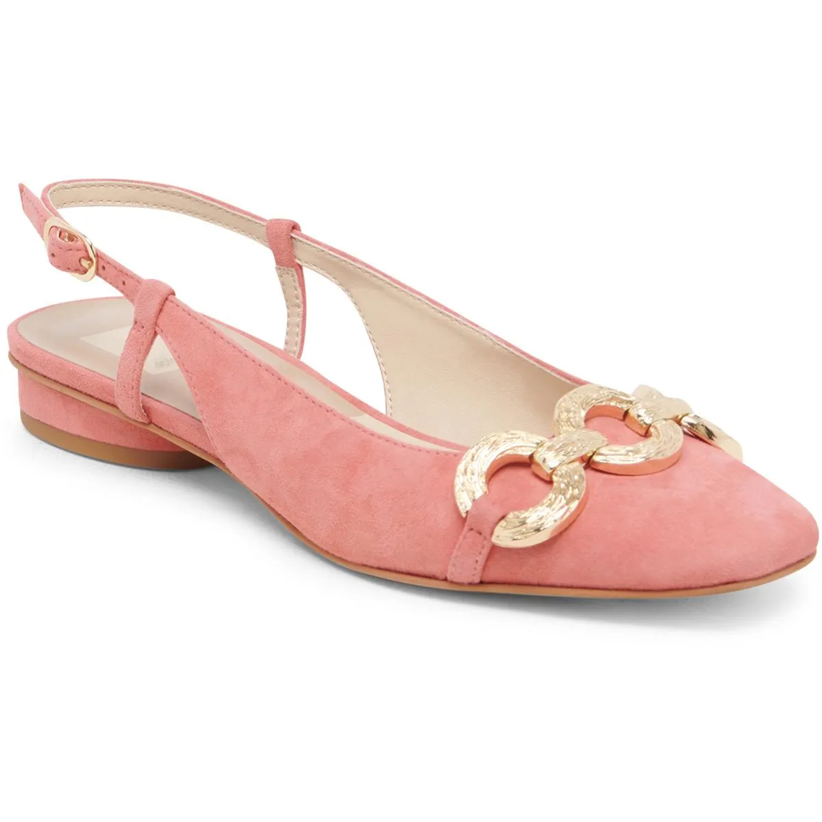 Ramano Womens Adjustable Leather Slingbacks