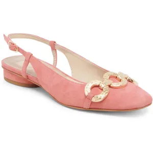 Ramano Womens Adjustable Leather Slingbacks