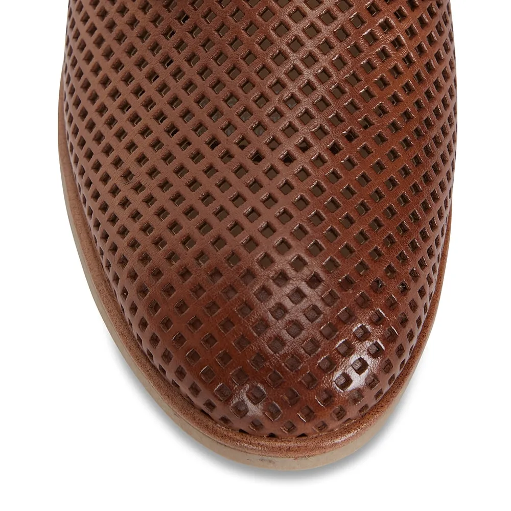 Raquel Brogue in Tan Leather