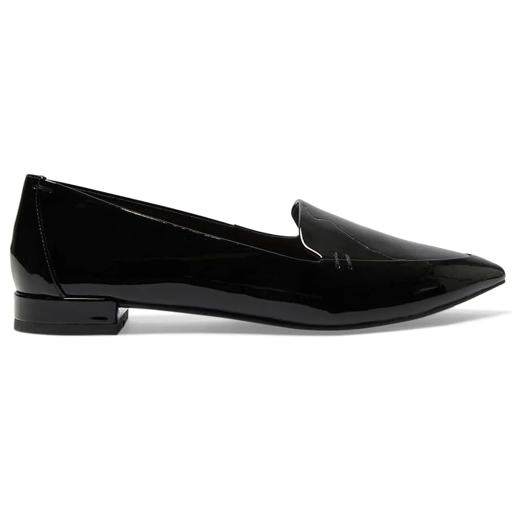 Raven Loafer in Black Patent