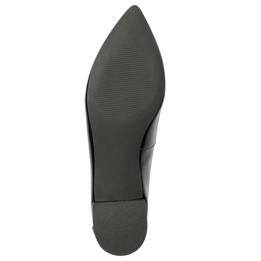 Raven Loafer in Black Patent