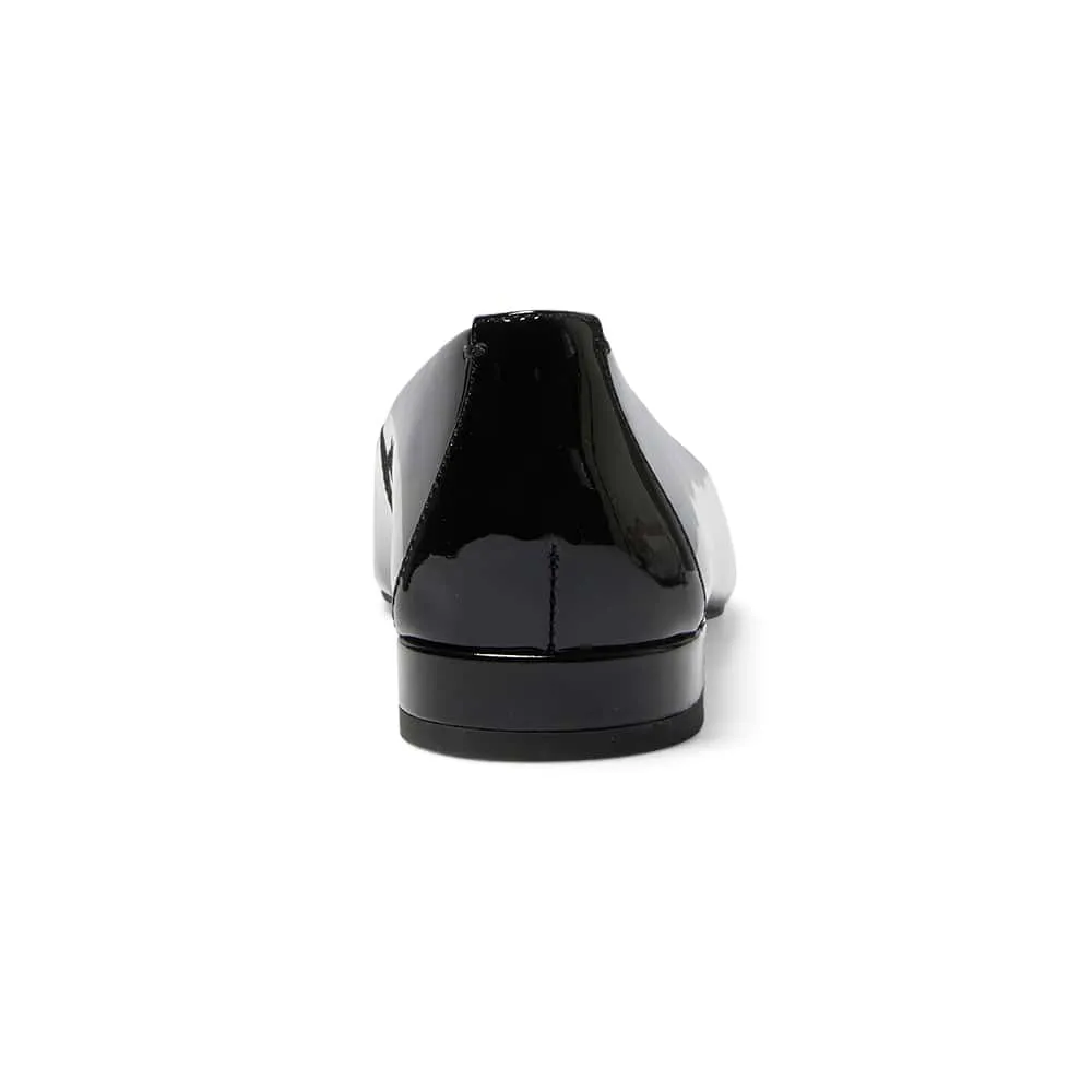 Raven Loafer in Black Patent