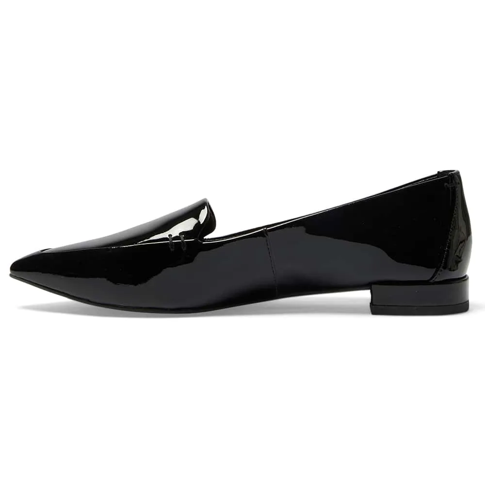 Raven Loafer in Black Patent