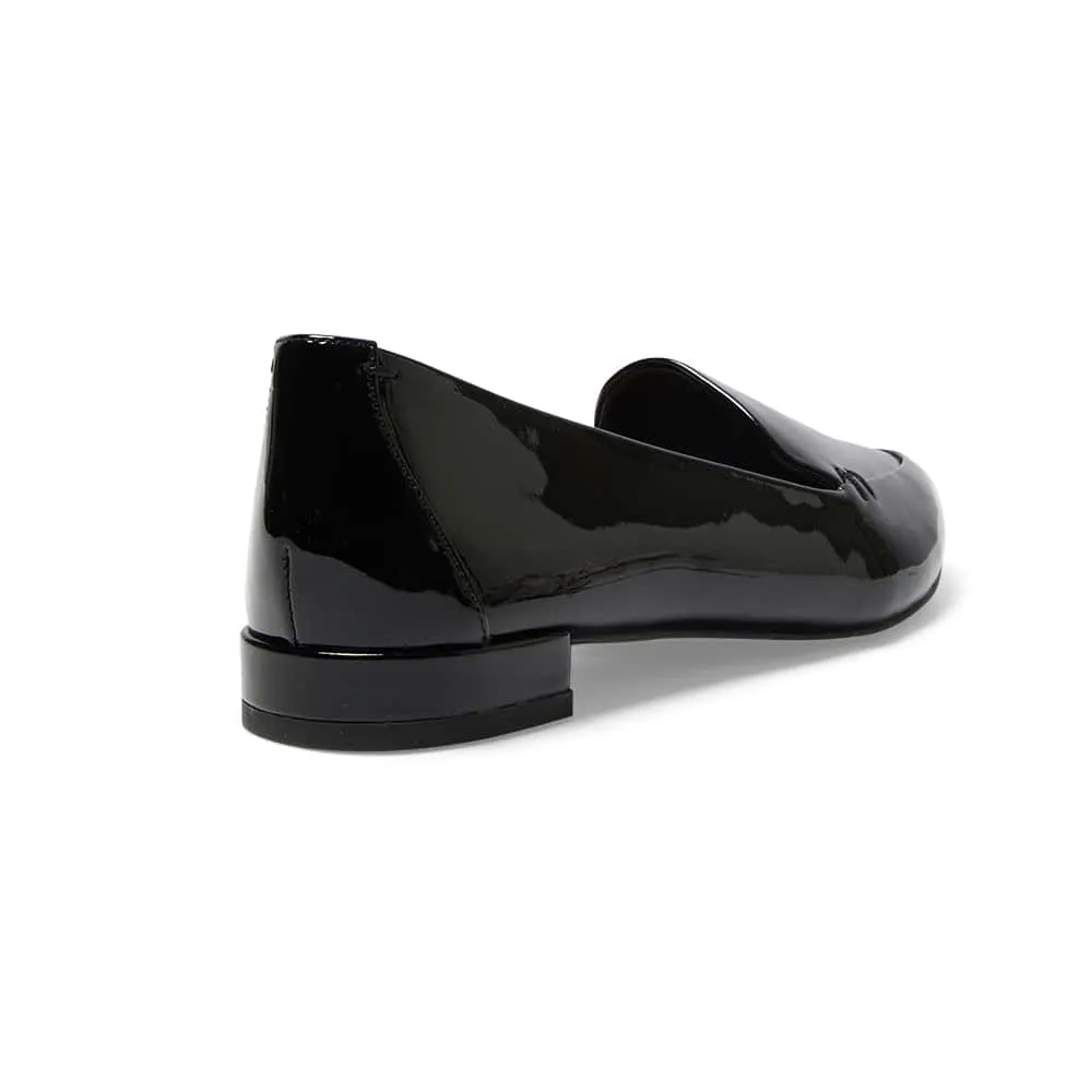 Raven Loafer in Black Patent