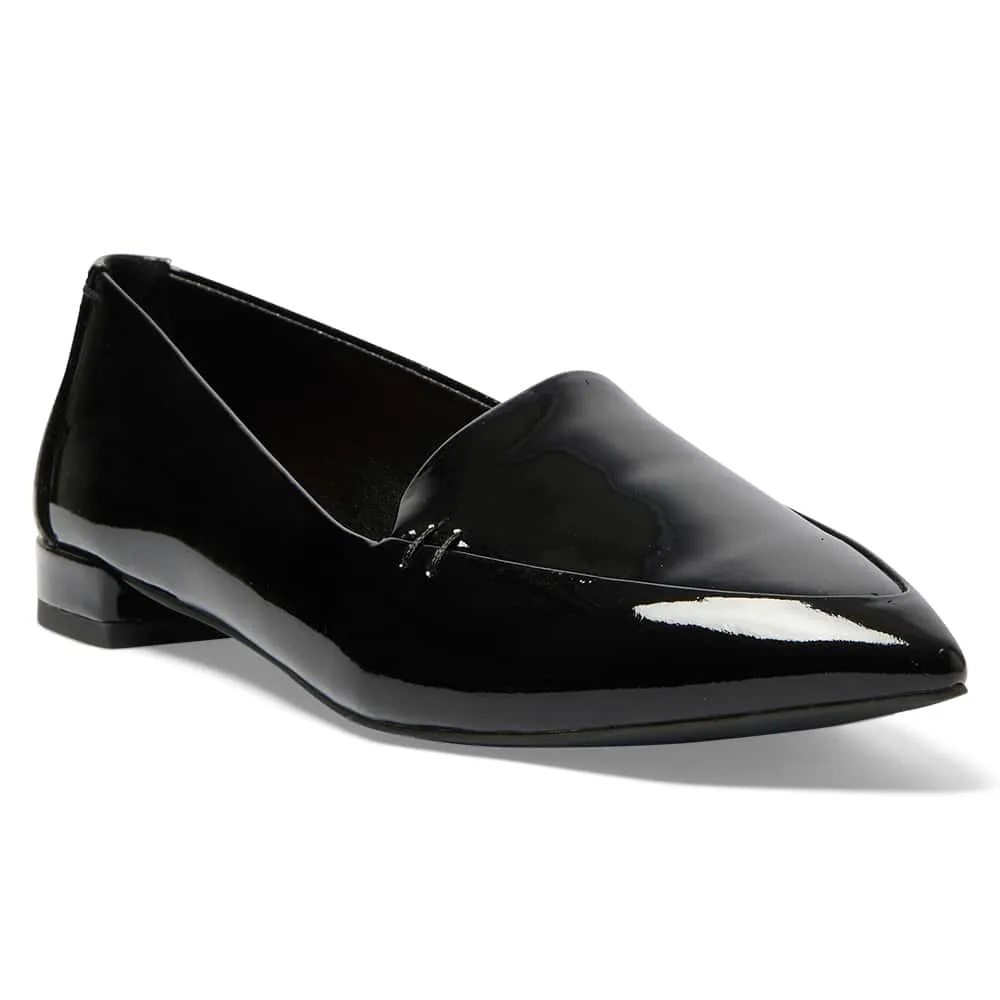 Raven Loafer in Black Patent