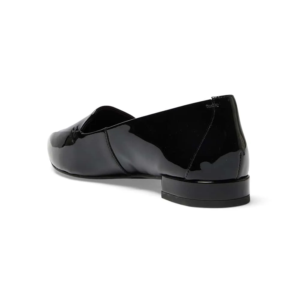 Raven Loafer in Black Patent