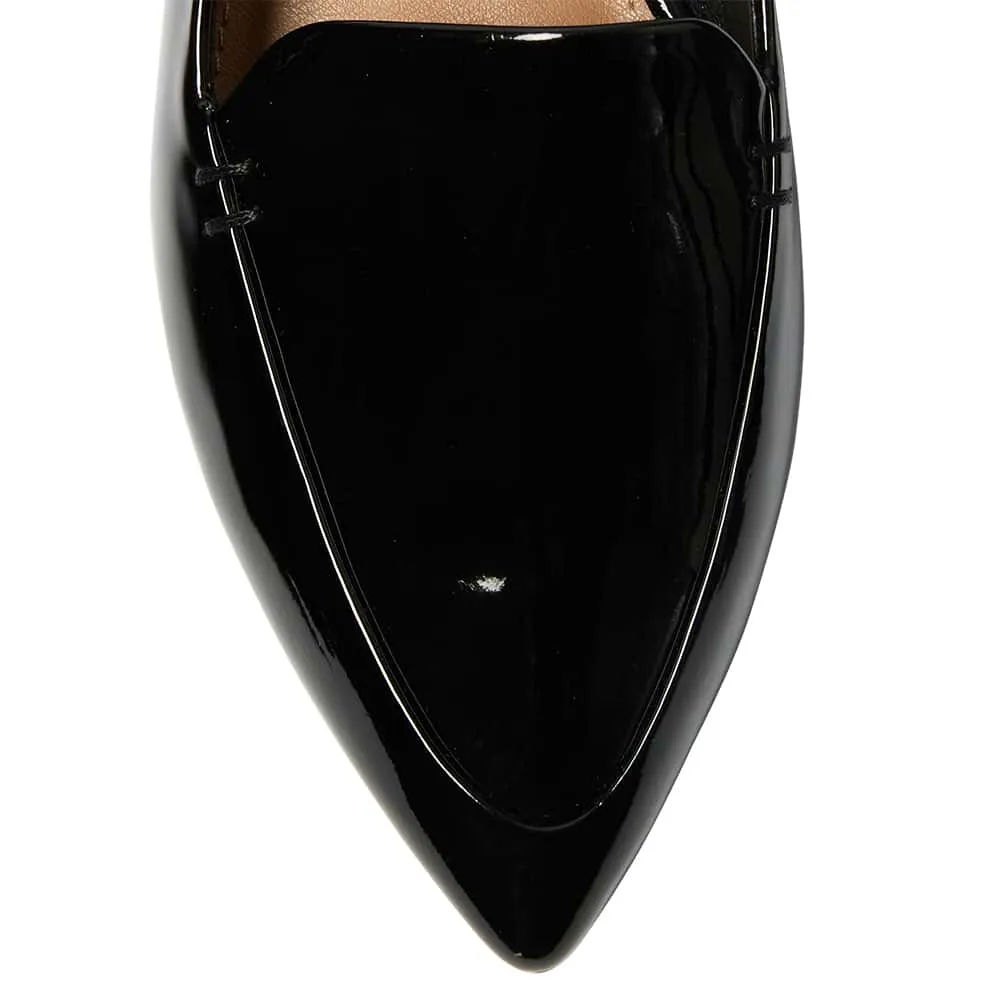 Raven Loafer in Black Patent