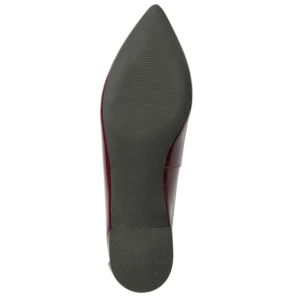 Raven Loafer in Wine Patent