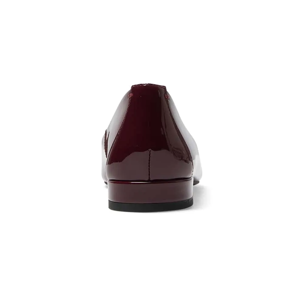 Raven Loafer in Wine Patent