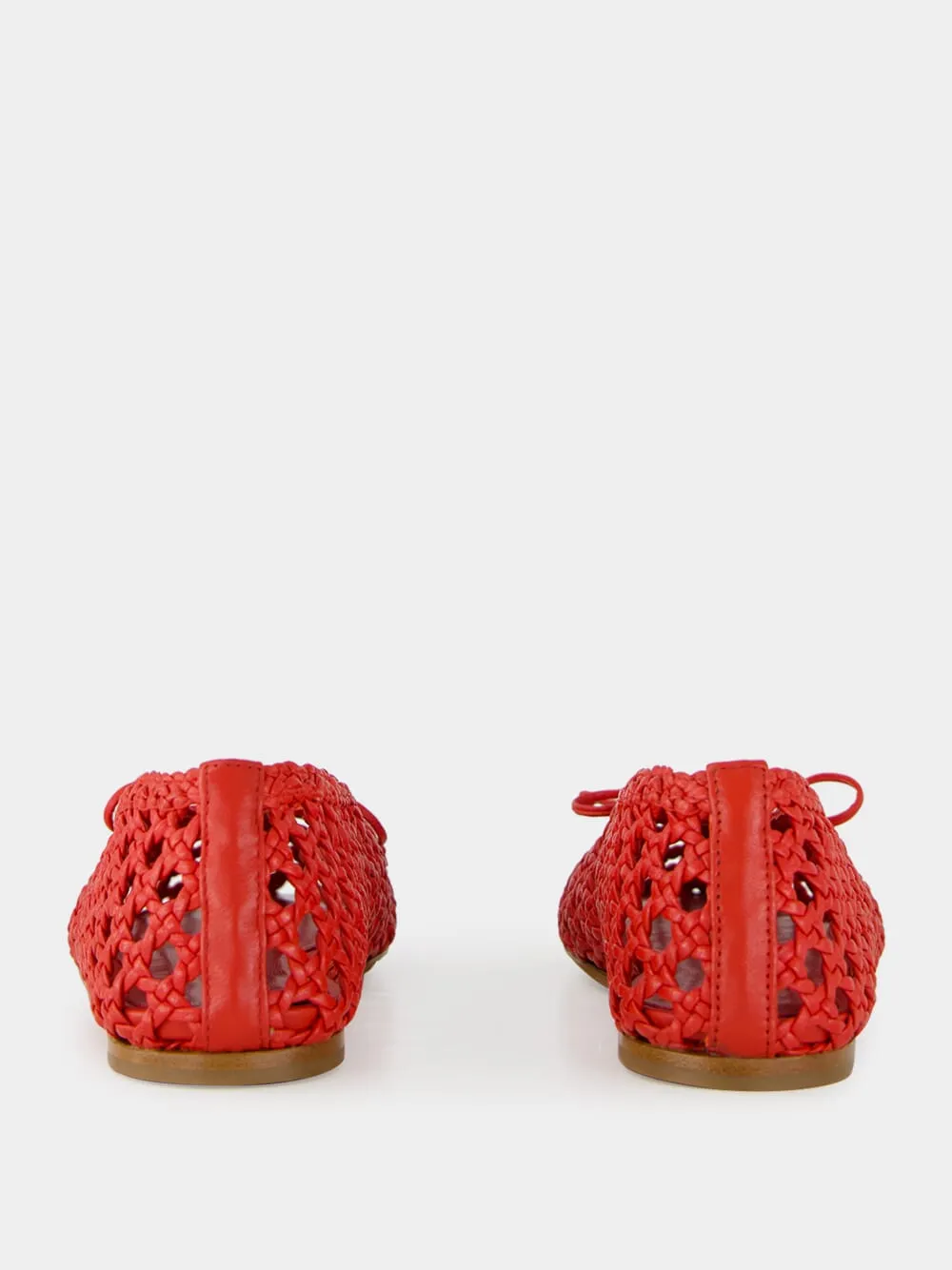 Regency Slipper in Crimson Woven Leather