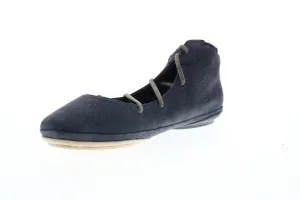 Right Nina Lace Up Flats Shoes In Navy