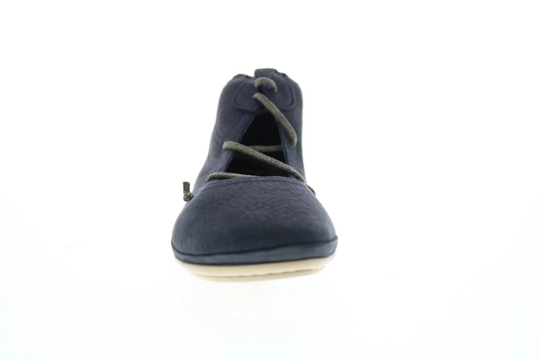 Right Nina Lace Up Flats Shoes In Navy