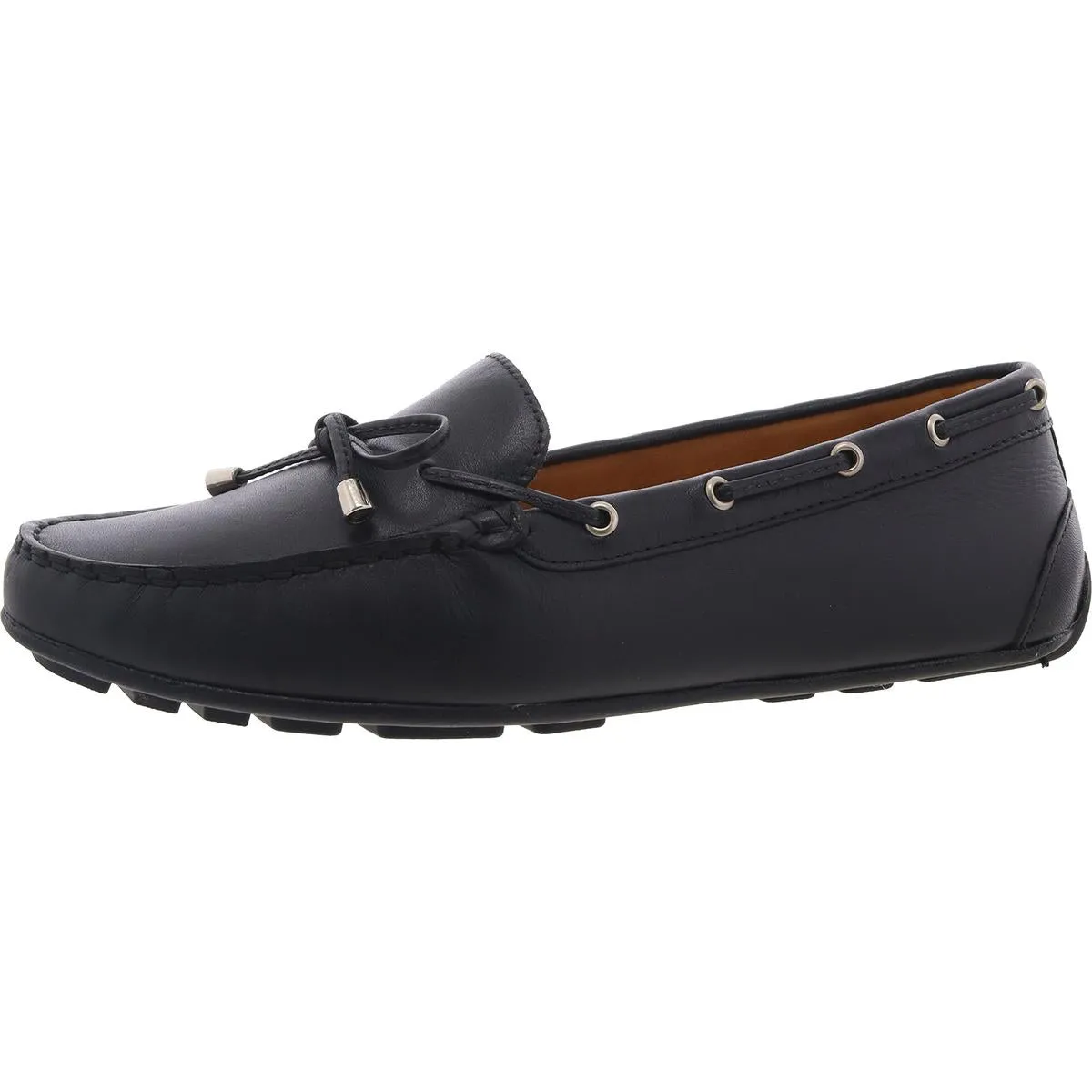 Riverview Womens Cushioned Footbed Leather Moccasins