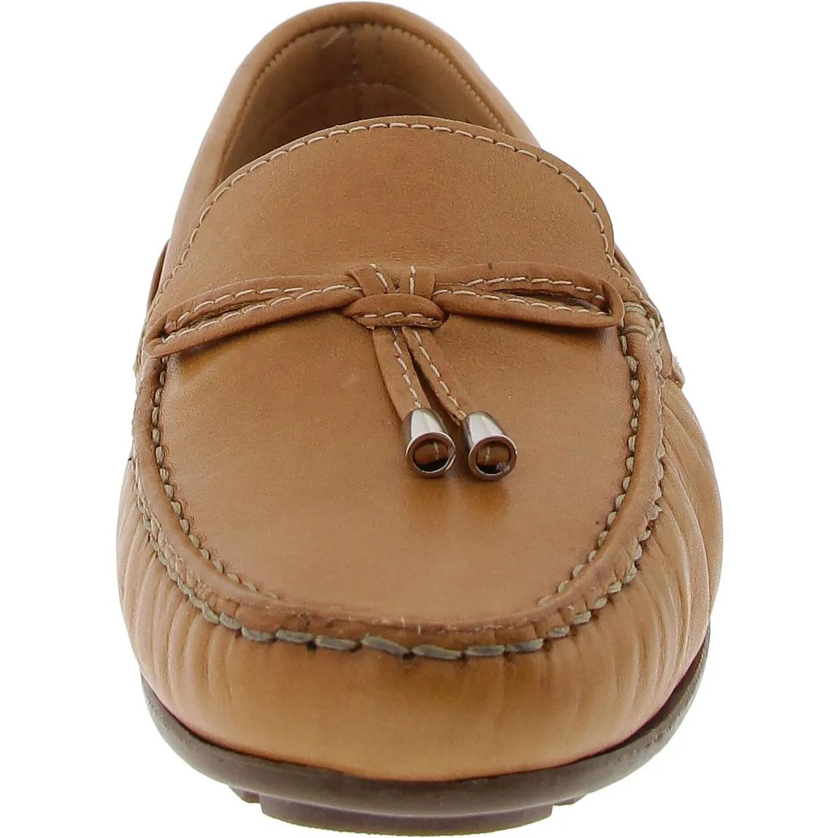 Riverview Womens Cushioned Footbed Leather Moccasins