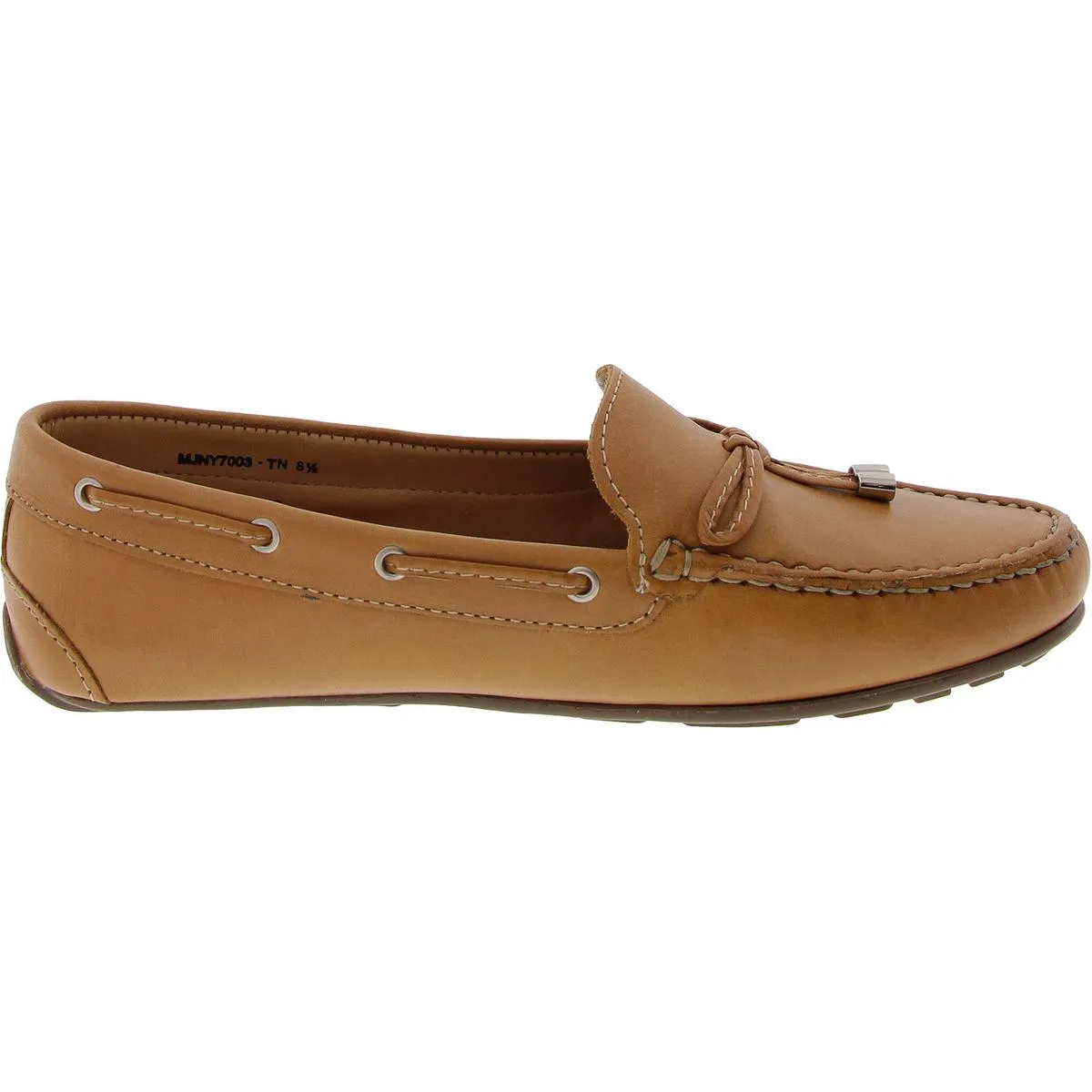 Riverview Womens Cushioned Footbed Leather Moccasins