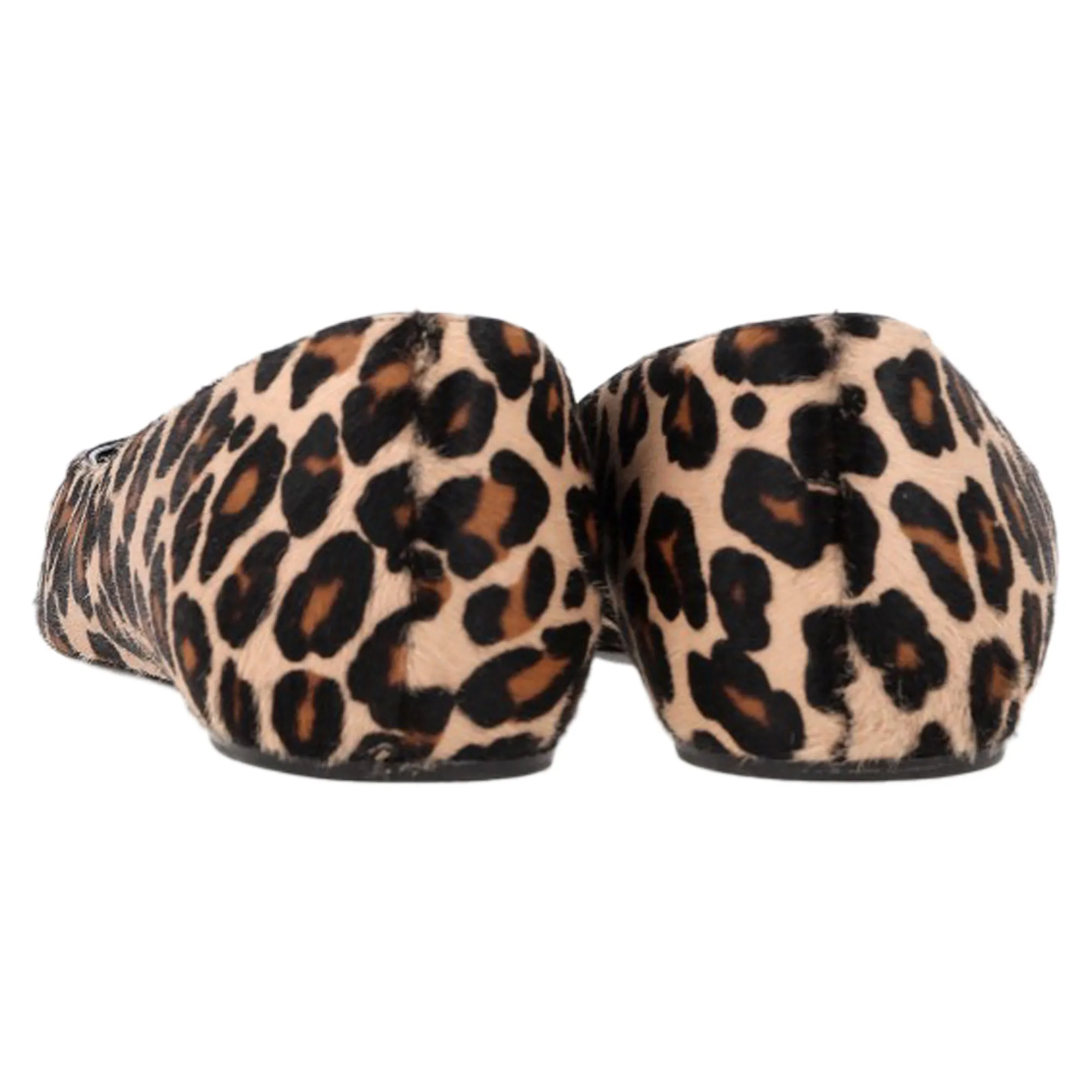 Roger Vivier Leopard Print Ballet Flats in Brown Calf Hair