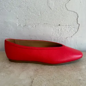 Rollie Ballet V Flats Red Tumble