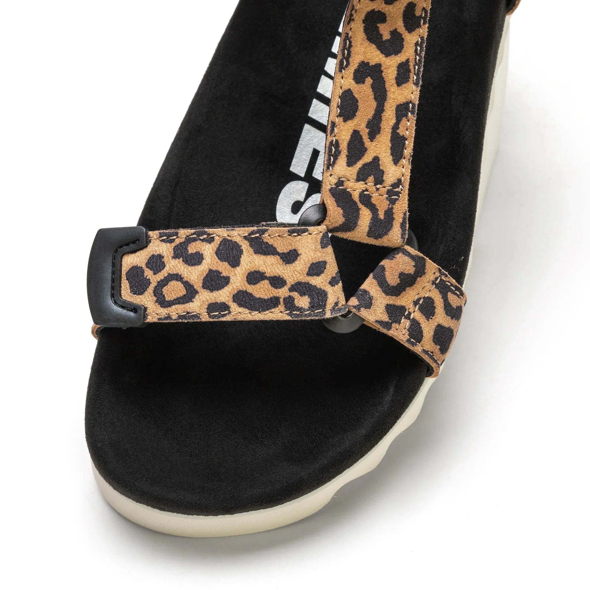 Rollie Tooth Wedge Sandal Leopard