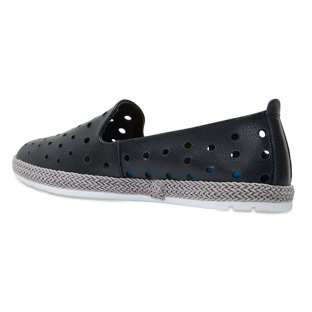 Roslyn Loafer in Black Leather