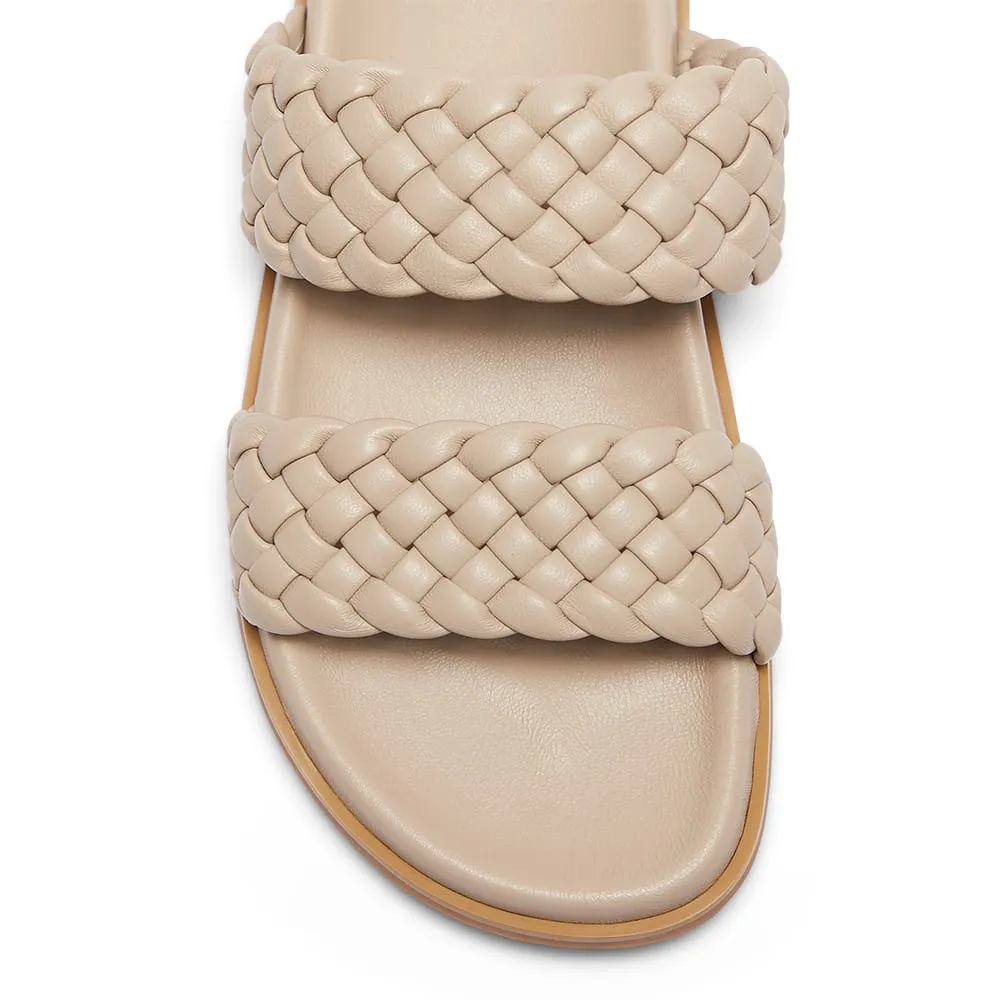 Rumour Slide in Nude Leather