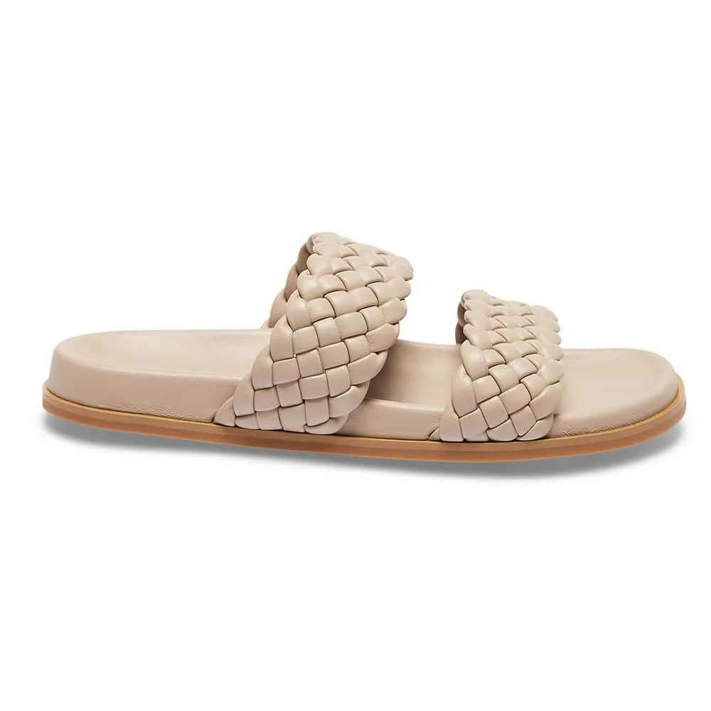 Rumour Slide in Nude Leather