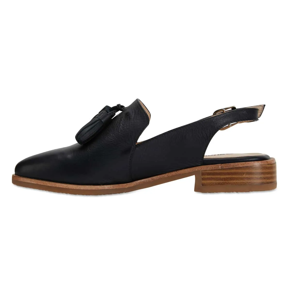 Sabina Loafer in Black Leather