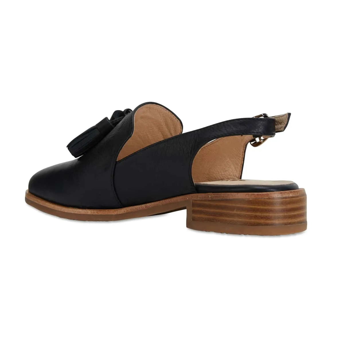 Sabina Loafer in Black Leather