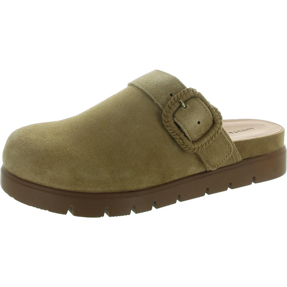 Sachie Womens Solid Suede Clogs