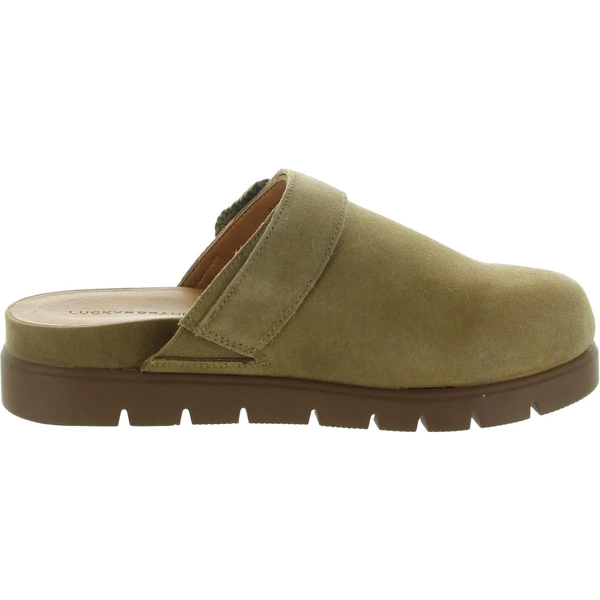 Sachie Womens Solid Suede Clogs