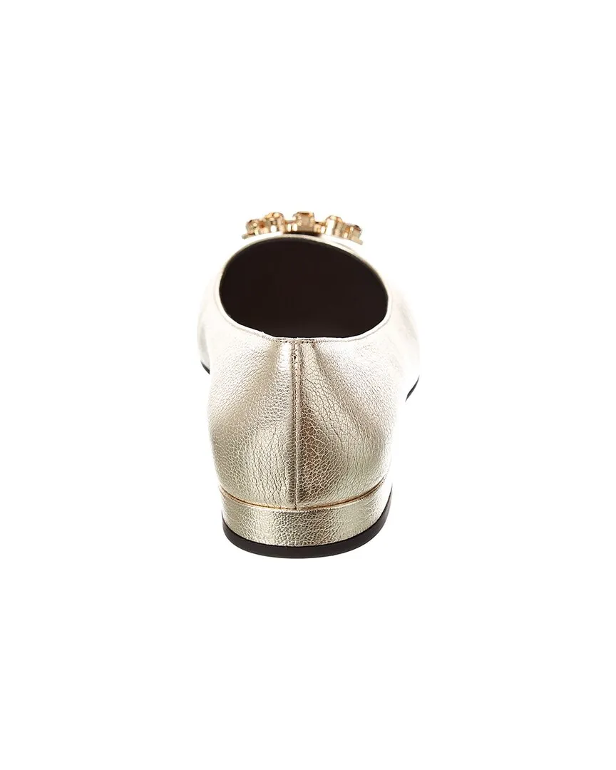 Salvatore Ferragamo Hailey Leather Flat