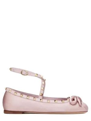 Satin "Rockstud" Ballerina
