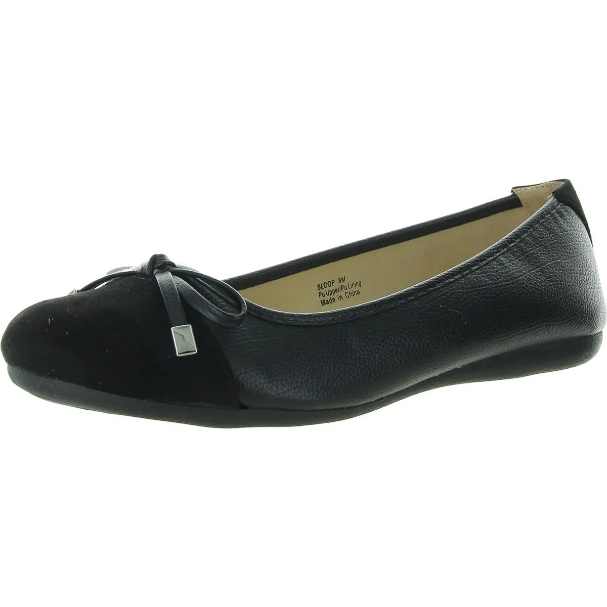 Sloop Womens Faux Leather Dressy Ballet Flats