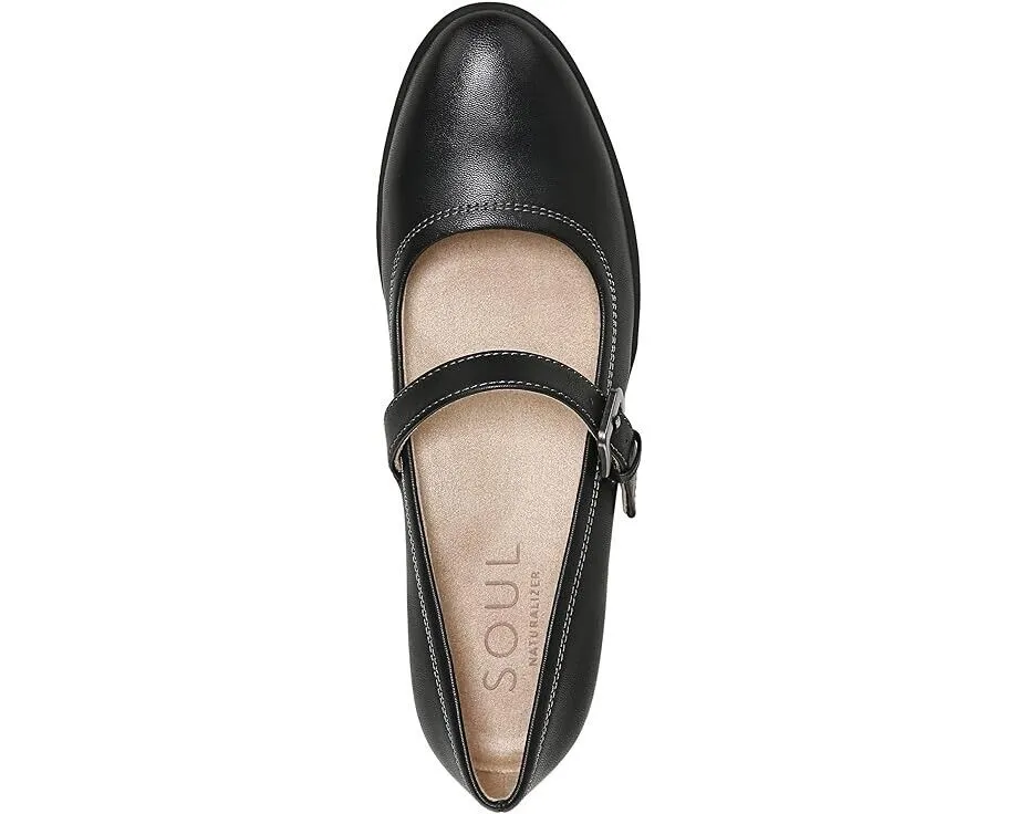 Soul Naturalizer Ramona Mary Jane Womens 7 Black Round Toe Pump Shoes ZPO1582 (Black,7)