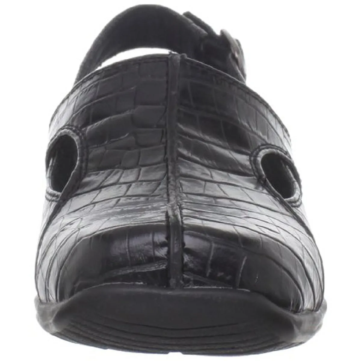 Sportster Womens Crocodile Round Toe Slingbacks