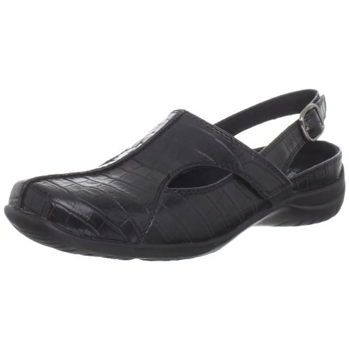 Sportster Womens Crocodile Round Toe Slingbacks