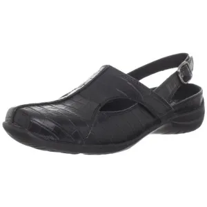 Sportster Womens Crocodile Round Toe Slingbacks