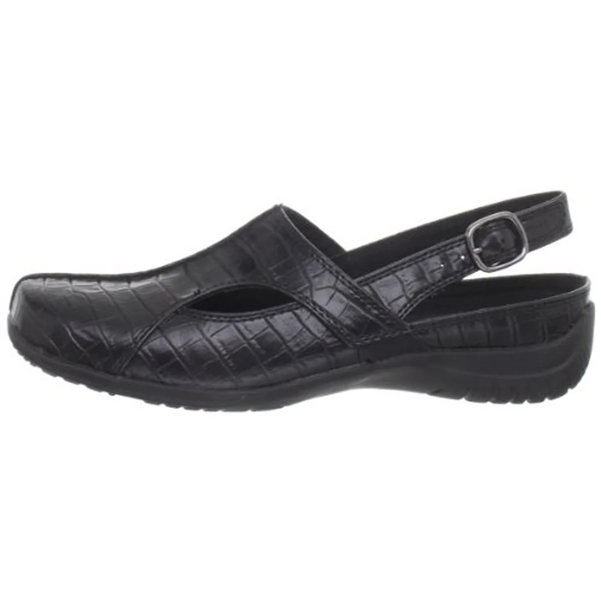 Sportster Womens Crocodile Round Toe Slingbacks