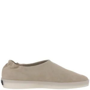 Suede Mules With Round Toe And Aesthetic
