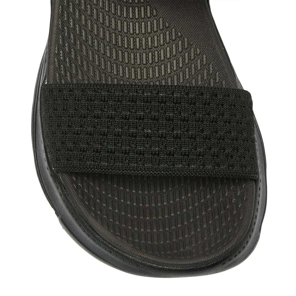 Swift Sandal in Black On Black